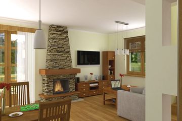  Projekt domu Agatka styl bez garażu [B] (WRF1720) - projekt domu parterowego z poddaszem - Zdjęcie 7