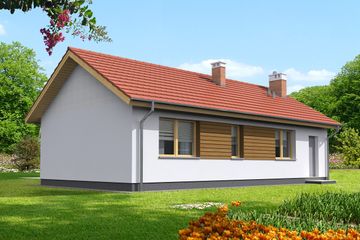  Projekt domu Itaka II LMB120a (WRB1586) - projekt domu parterowego - Zdjęcie 3