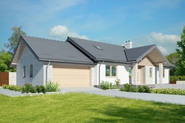  Projekt domu Rockville II DCB121a (WOB1666) - projekt domu parterowego - Zdjęcie 7