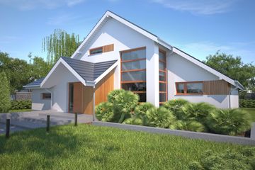  Projekt domu Lagos V DCP117d (WOB1667) - projekt domu parterowego z poddaszem - Zdjęcie 4