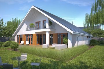  Projekt domu Lagos V DCP117d (WOB1667) - projekt domu parterowego z poddaszem - Zdjęcie 5