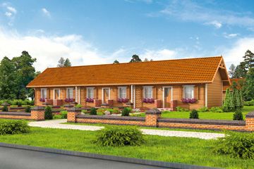  Projekt domu Toronto 2 C dom mieszkalny (zabudowa szeregowa) (SLN2414) - projekt domu parterowego - Zdjęcie 2