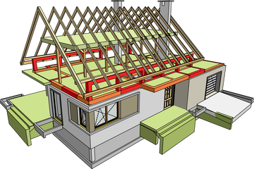  Projekt domu Patryk G1 bianco (WRC1979) - projekt domu parterowego z poddaszem - Zdjęcie 4