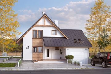  Projekt domu Sopran (BSA1104) - projekt domu parterowego z poddaszem - Zdjęcie 4