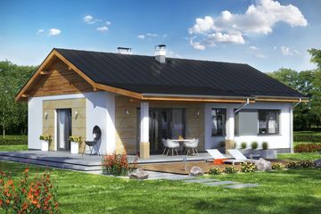  Projekt domu Terrier 2 bez garażu (WRL1040) - projekt domu parterowego - Zdjęcie 2