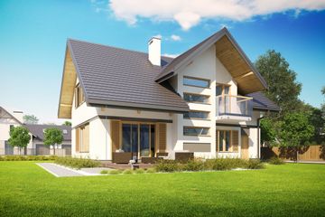  Projekt domu Fabian I (BBG1033) - projekt domu parterowego z poddaszem - Zdjęcie 3