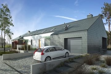  Projekt domu Ciekawy 1 (WAW1086) - projekt domu parterowego z poddaszem - Zdjęcie 3