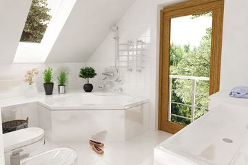  Projekt domu Miła II z garażem 1-st. bliźniak [A-BL1] (WRF1663) - projekt domu parterowego z poddaszem - Zdjęcie 8