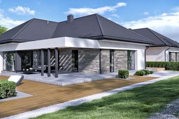  Projekt domu HomeKoncept 42 B (KRX1048) - projekt domu parterowego - Zdjęcie 2