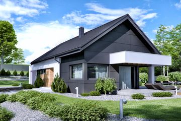  Projekt domu HomeKoncept 44 (KRX1049) - projekt domu parterowego - Zdjęcie 2