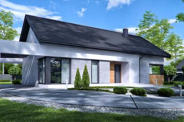  Projekt domu HomeKoncept 45 (KRX1050) - projekt domu parterowego - Zdjęcie 3