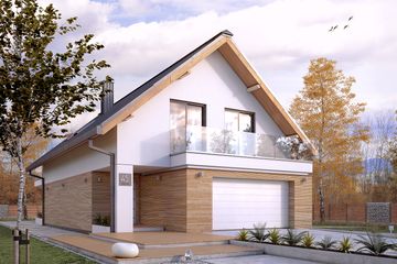  Projekt domu Amarylis 5 (BSA2105) - projekt domu parterowego z poddaszem - Zdjęcie 1