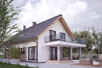  Projekt domu Amarylis 5 (BSA2105) - projekt domu parterowego z poddaszem - Zdjęcie 4