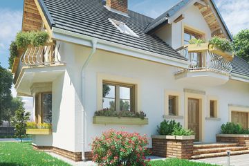  Projekt domu Zofia Rex (1114) (KRD2089) - projekt domu parterowego z poddaszem - Zdjęcie 3