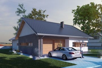  Projekt domu Compressus I g1 (SLS1091) - projekt domu parterowego - Zdjęcie 3