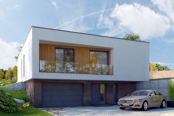  Projekt domu Obliquus I G1 (SLS1092) - projekt domu z pełnym piętrem - Zdjęcie 1