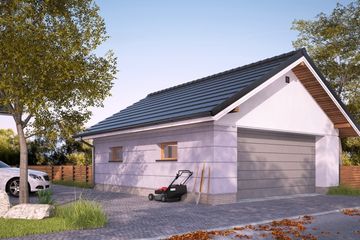  Projekt garażu Vehiculum V G2 (SLS1097) - projekt garażu parterowego - Zdjęcie 1