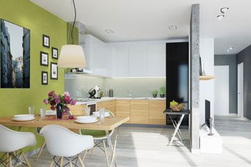 Projekt domu Sambor G1 (bliźniak) - parterowy z poddaszem dom o powierzchni 111,49 m², dach dwuspadowy - ujęcie 5