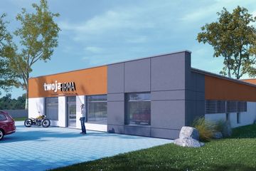  Projekt budynku usługowego Efficax I (SLS1099) - projekt budynku parterowego - Zdjęcie 2
