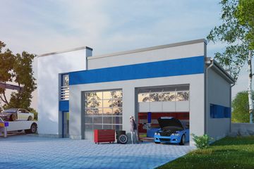  Projekt warsztatu Laesus I (SLS1100) - projekt warsztatu z pełnym piętrem - Zdjęcie 1