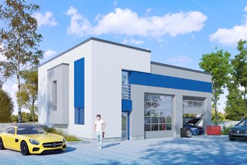  Projekt warsztatu Laesus I (SLS1100) - projekt warsztatu z pełnym piętrem - Zdjęcie 2