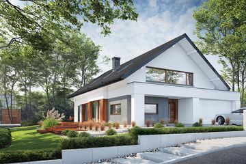  Projekt domu Porto (BBE1043) - projekt domu parterowego z poddaszem - Zdjęcie 2