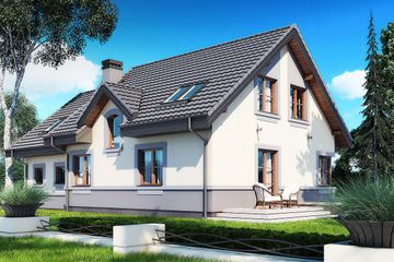  Projekt domu Koralgol II K 2G (BSB1126) - projekt domu parterowego z poddaszem - Zdjęcie 3