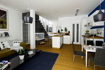  Projekt domu Radosna z garażem 1-st. [A] (WRF1667) - projekt domu parterowego z poddaszem - Zdjęcie 3