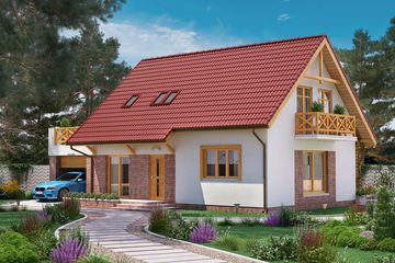  Projekt domu BW-03 wariant 7 (JGC1167) - projekt domu parterowego z poddaszem - Zdjęcie 2