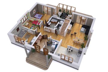  Projekt domu BW-52 bez garażu (JGC1169) - projekt domu parterowego z poddaszem - Zdjęcie 4