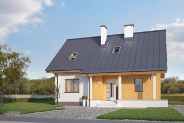  Projekt domu Aloes (BSA1486) - projekt domu parterowego z poddaszem - Zdjęcie 4