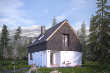  Projekt domu Groszek (BSA2106) - projekt domu parterowego z poddaszem - Zdjęcie 3