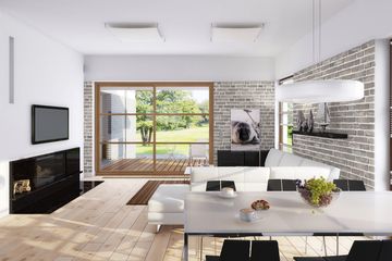  Projekt domu E-194 (WAX1097) - projekt domu parterowego z poddaszem - Zdjęcie 5