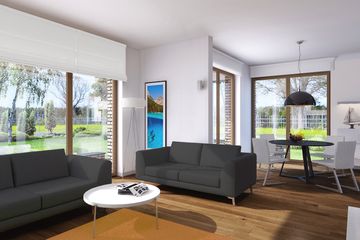  Projekt domu E-199 (WAX1099) - projekt domu parterowego z poddaszem - Zdjęcie 7