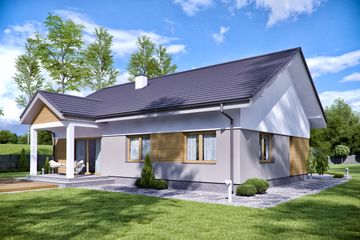  Projekt domu TK200 (WAK1079) - projekt domu parterowego - Zdjęcie 4