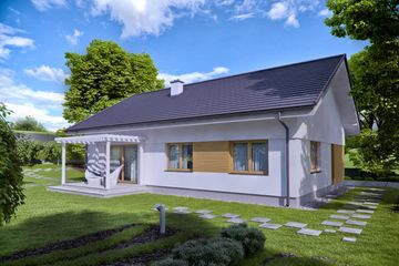  Projekt domu TK199 (WAK1080) - projekt domu parterowego - Zdjęcie 4