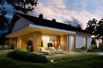  Projekt domu Iwo G1 (WRC2585) - projekt domu parterowego - Zdjęcie 6