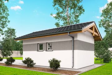  Projekt garażu G1 - garaż jednostanowiskowy (BBH1004) - projekt garażu parterowego - Zdjęcie 3