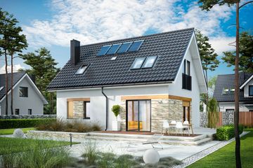  Projekt domu Witek energo (WRC2664) - projekt domu parterowego z poddaszem - Zdjęcie 2