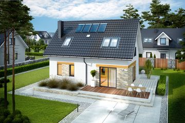  Projekt domu Witek energo (WRC2664) - projekt domu parterowego z poddaszem - Zdjęcie 5