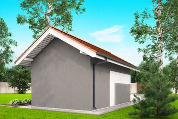  Projekt garażu G2 - garaż jednostanowiskowy (BBH1005) - projekt garażu parterowego - Zdjęcie 4