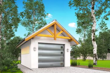  Projekt garażu G3 - garaż jednostanowiskowy (BBH1006) - projekt garażu parterowego - Zdjęcie 1