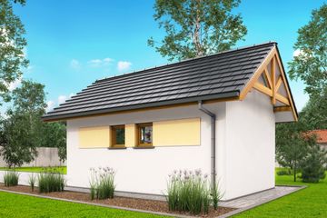  Projekt garażu G3 - garaż jednostanowiskowy (BBH1006) - projekt garażu parterowego - Zdjęcie 3