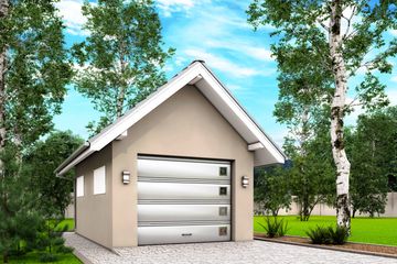  Projekt garażu G4 - garaż jednostanowiskowy (BBH1007) - projekt garażu parterowego - Zdjęcie 1