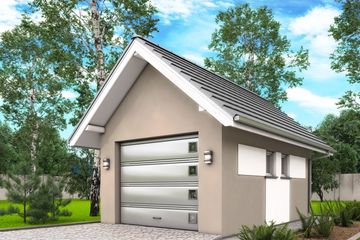  Projekt garażu G4 - garaż jednostanowiskowy (BBH1007) - projekt garażu parterowego - Zdjęcie 2