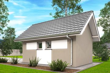  Projekt garażu G4 - garaż jednostanowiskowy (BBH1007) - projekt garażu parterowego - Zdjęcie 3