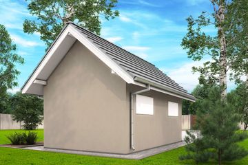  Projekt garażu G4 - garaż jednostanowiskowy (BBH1007) - projekt garażu parterowego - Zdjęcie 4