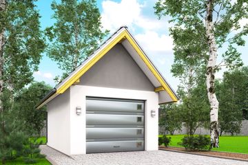  Projekt garażu G5 - garaż jednostanowiskowy (BBH1008) - projekt garażu parterowego - Zdjęcie 1