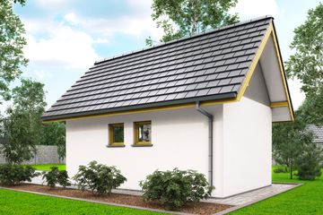  Projekt garażu G5 - garaż jednostanowiskowy (BBH1008) - projekt garażu parterowego - Zdjęcie 3