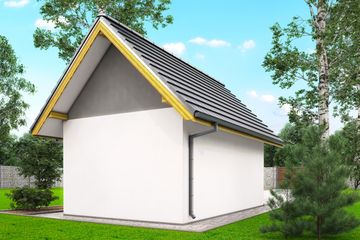  Projekt garażu G5 - garaż jednostanowiskowy (BBH1008) - projekt garażu parterowego - Zdjęcie 4